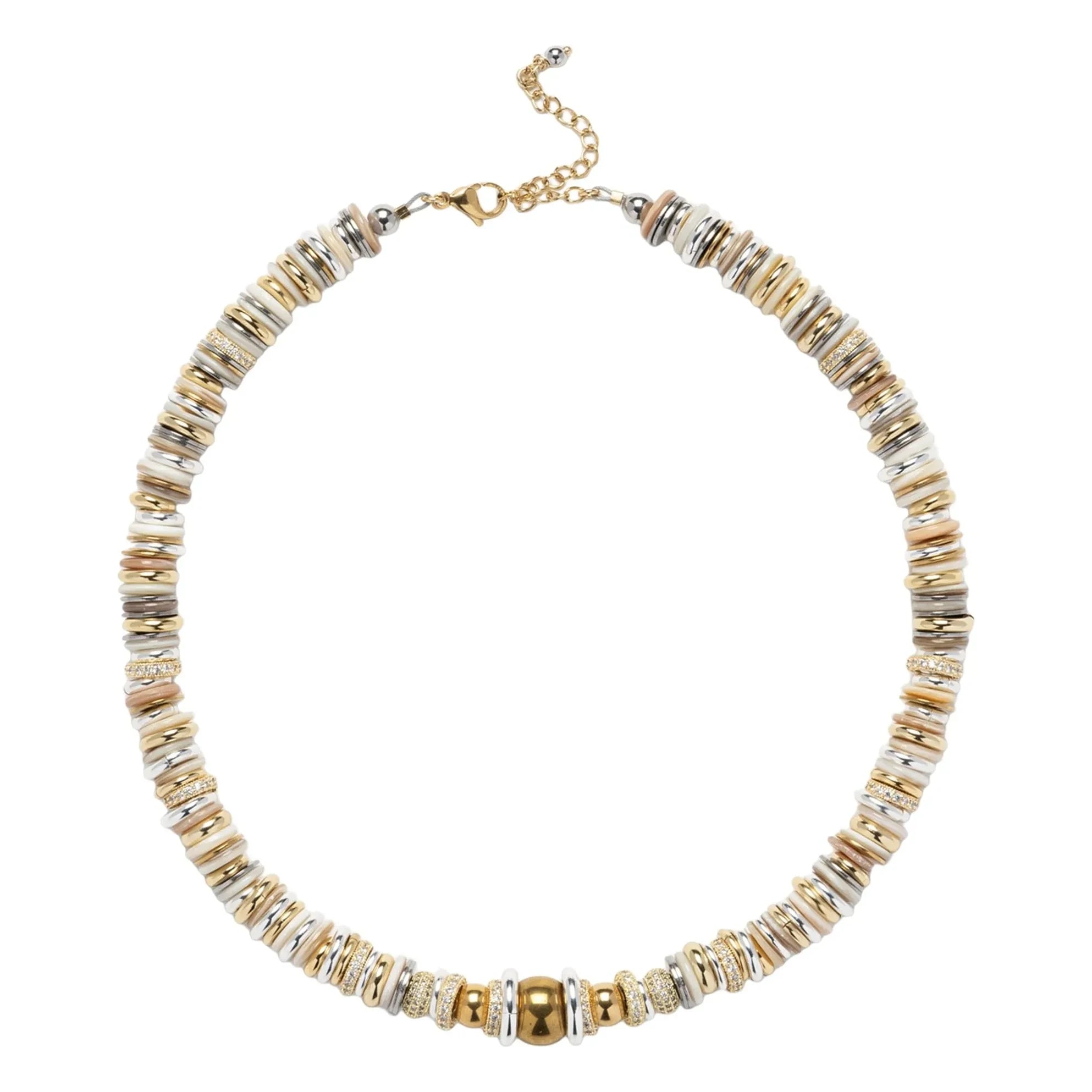 Sigal - Collar Rondelle Twist | Blanco
