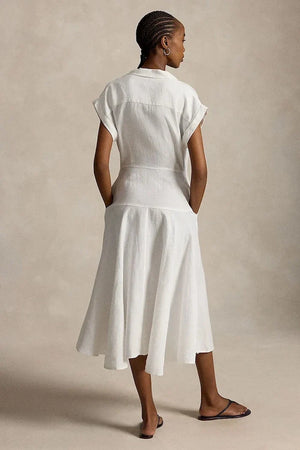 Vestido camisero de lino Polo Ralph Lauren