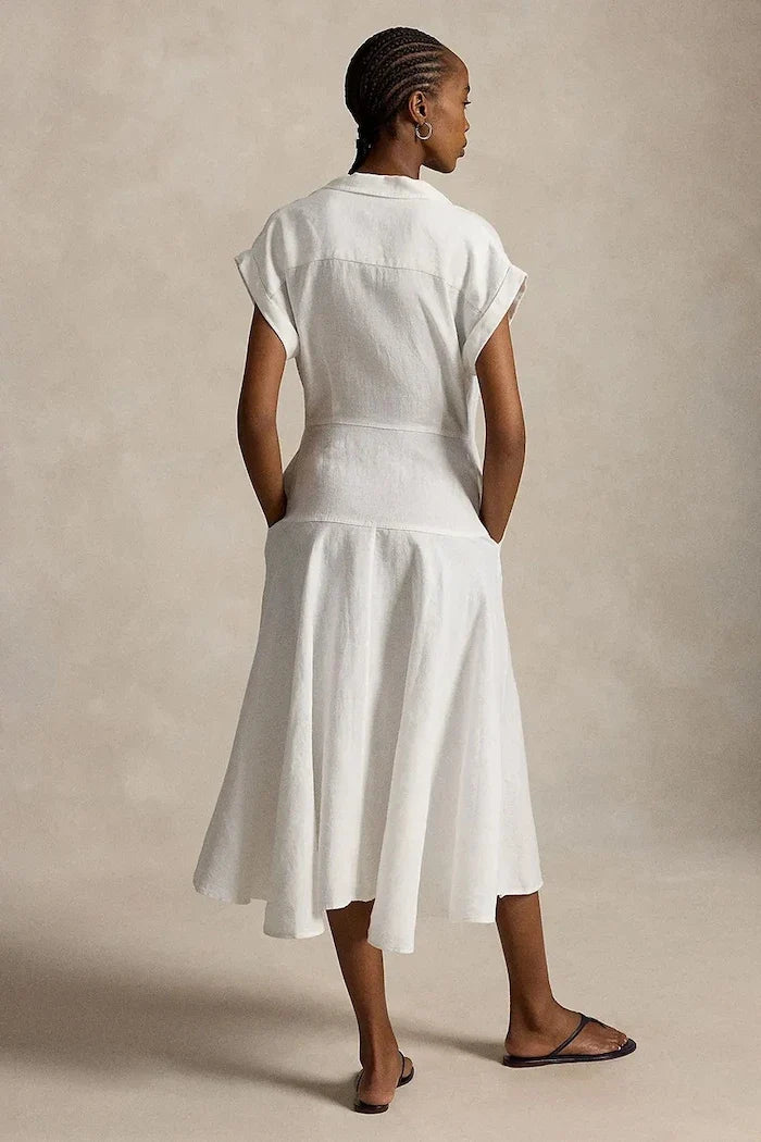 Vestido camisero de lino Polo Ralph Lauren