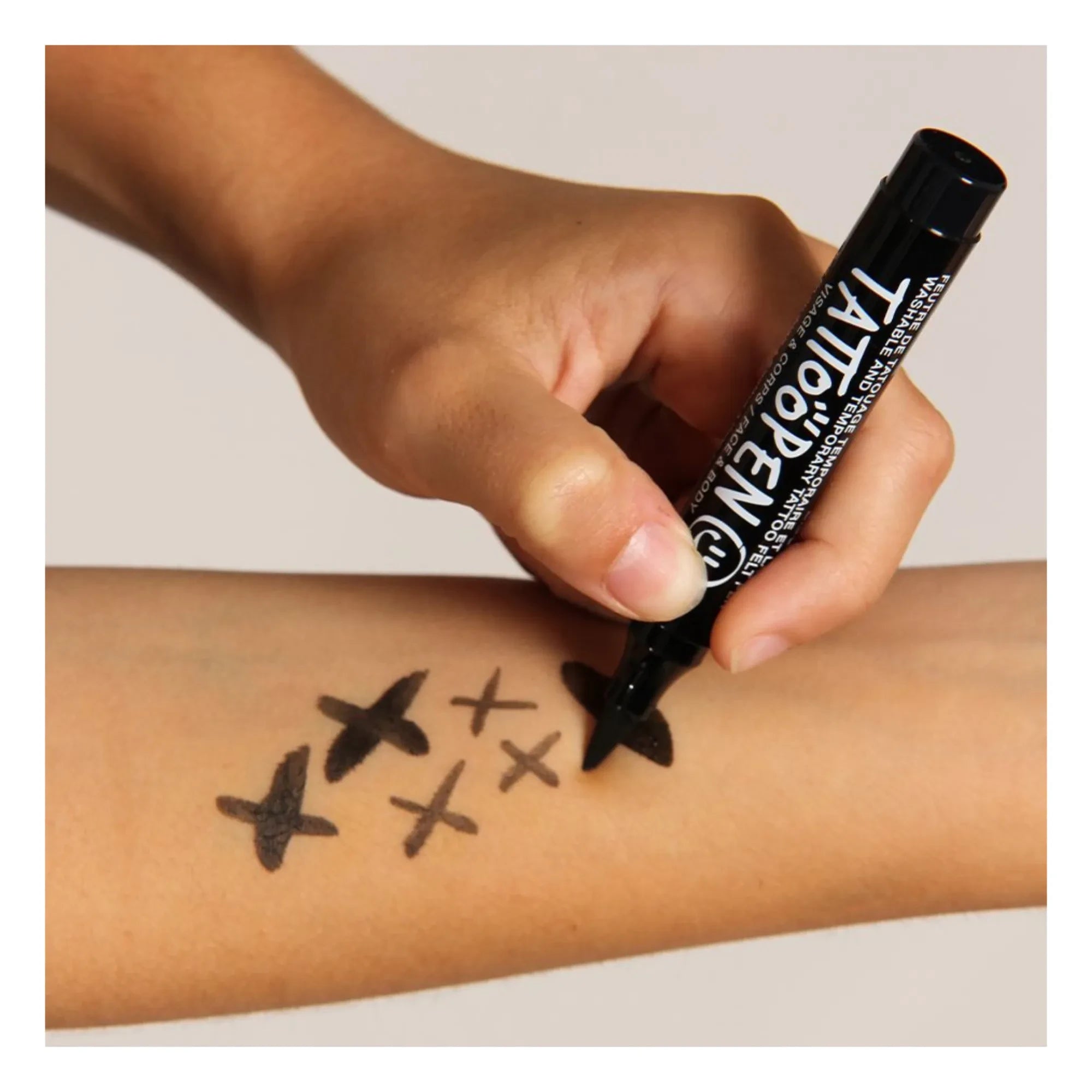 Nailmatic Kids - Bolígrafo de tatuajes | Negro