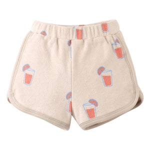 Gingersnaps - Conjunto de camiseta y pantalón corto Matthew | Beige jaspeado