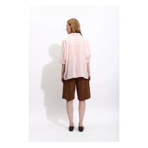 BELLEPIECE - Blusa de rayas de algodón Carmela | Rosa