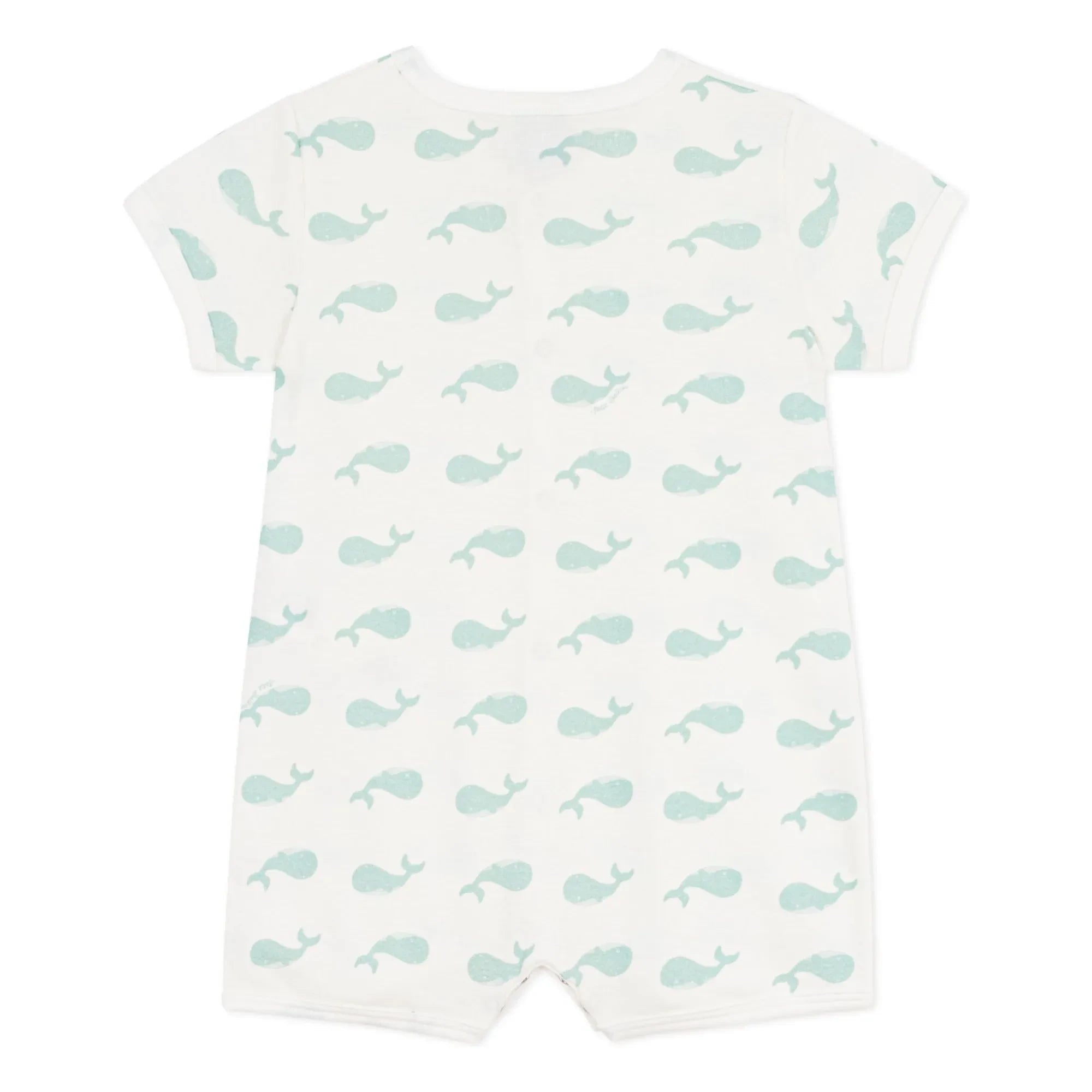Petit Bateau - Pijama Mono Ballena | Blanco