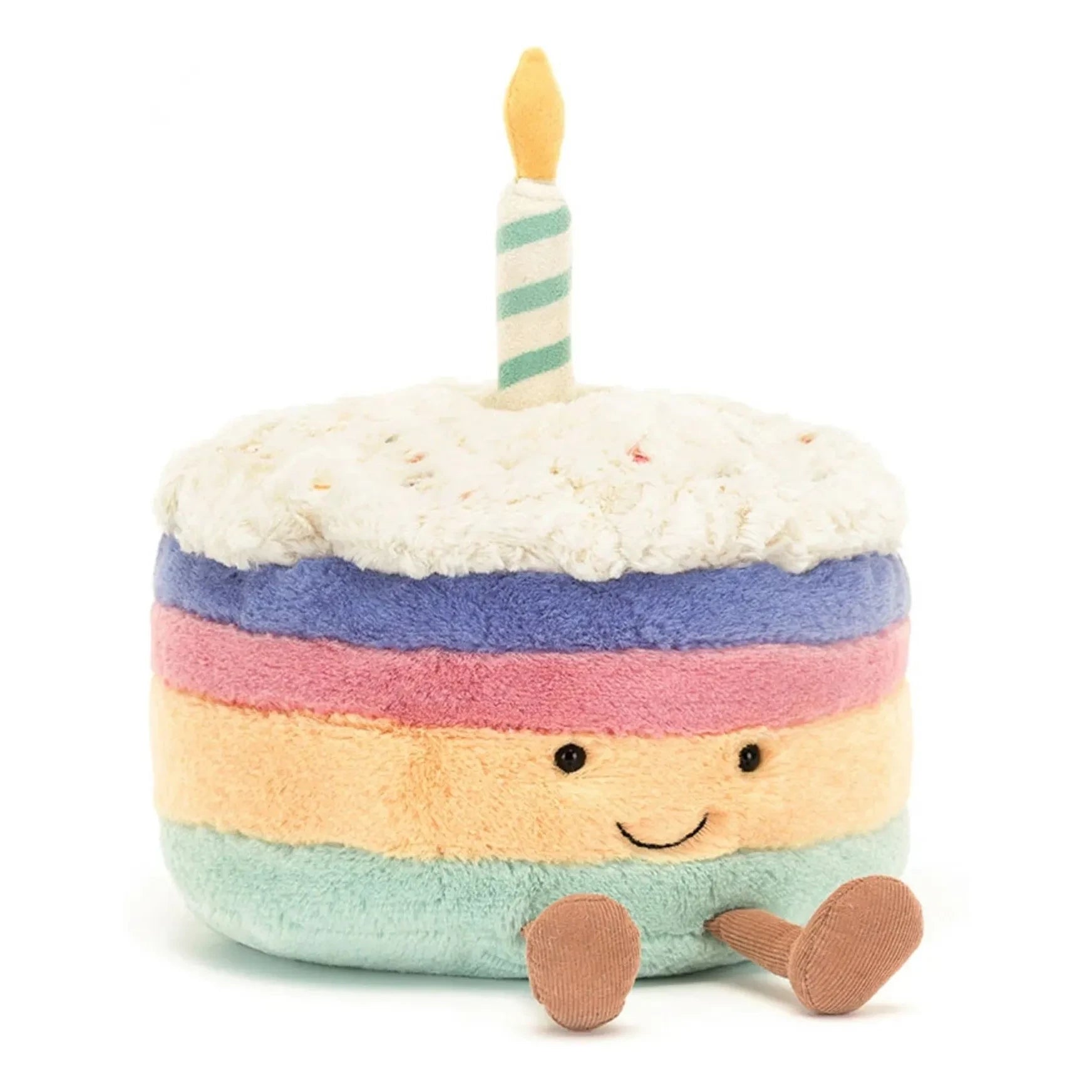 Jellycat - Peluche de Tarta de Cumpleaños Arcoíris