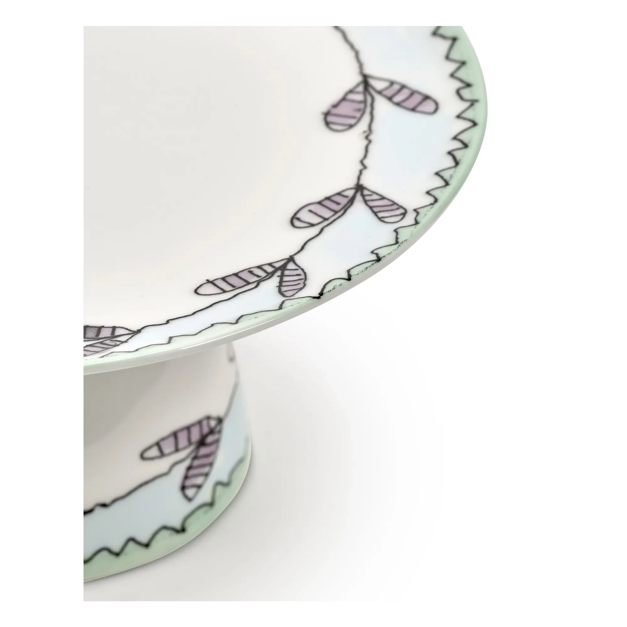 Plato de tarta Serax - Blossom Milk, Marni | Blanco