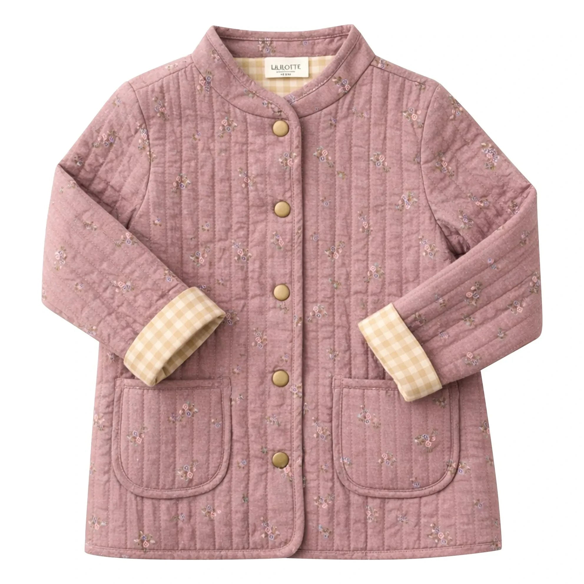 Lililotte - Chaqueta de algodón orgánico Valentina Fleurie | Rosa empolvado