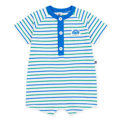 Petit Bateau - Mono de rayas | Azul