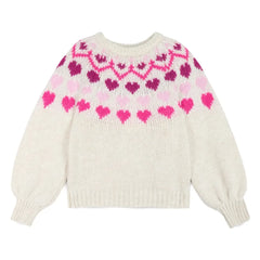 Mipounet - Jersey Corazones Nórdicos | Crema