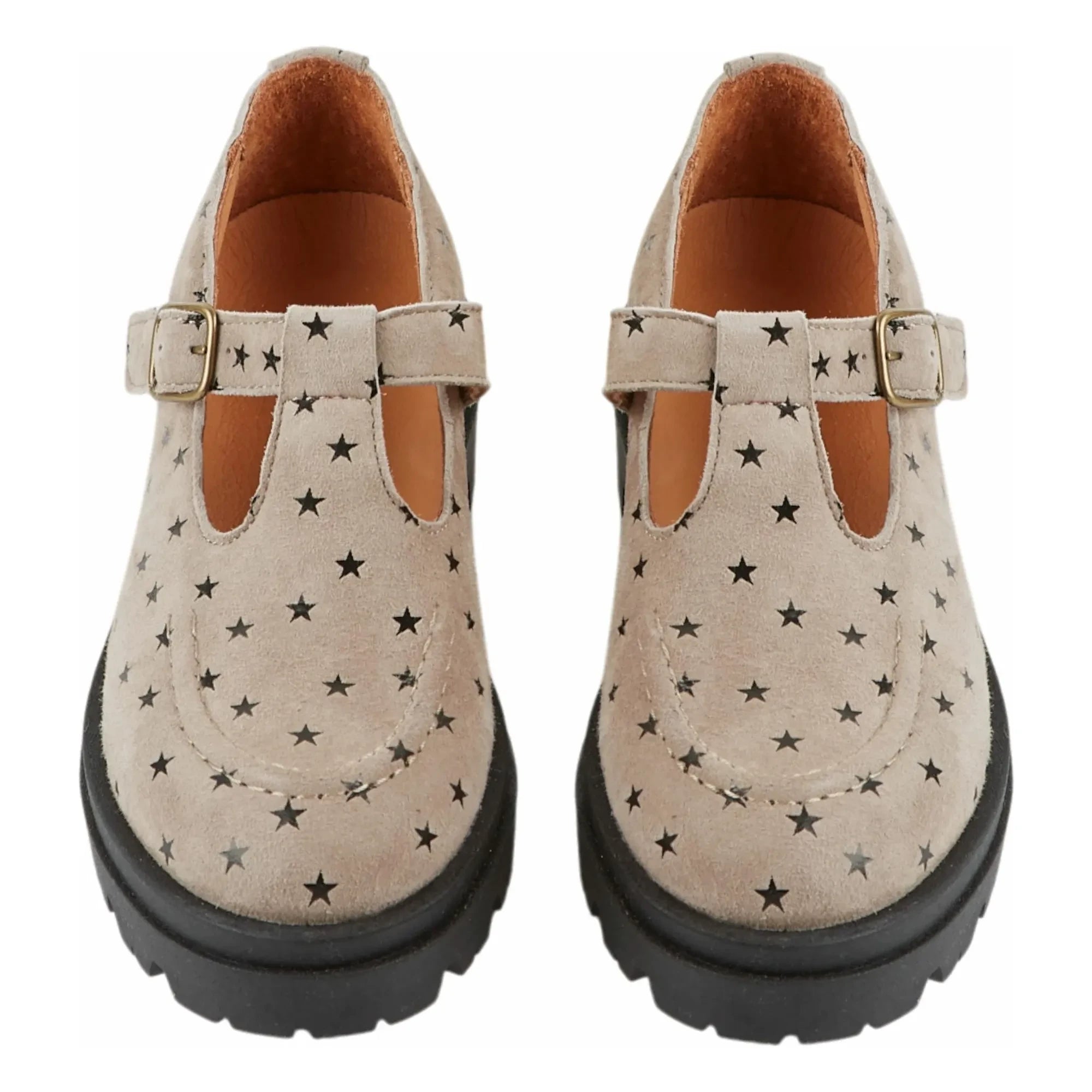 Emile et Ida - Mocasín de cuero con estrellas | Gris