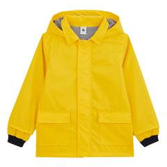 Petit Bateau - Chubasquero forrado de algodón orgánico | Amarillo
