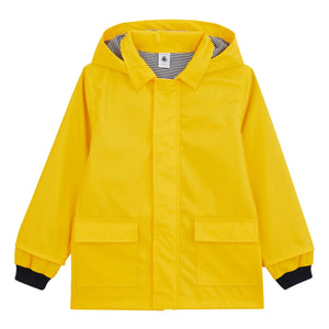 Petit Bateau - Chubasquero forrado de algodón orgánico | Amarillo