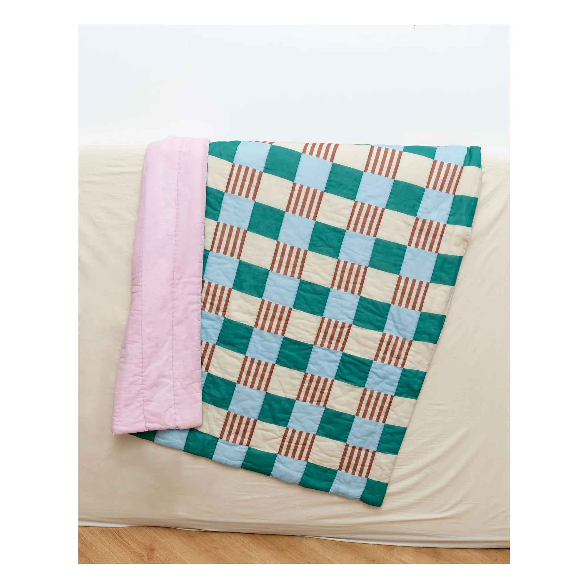 Tarta Gelatina - Manta reversible Playground | Verde