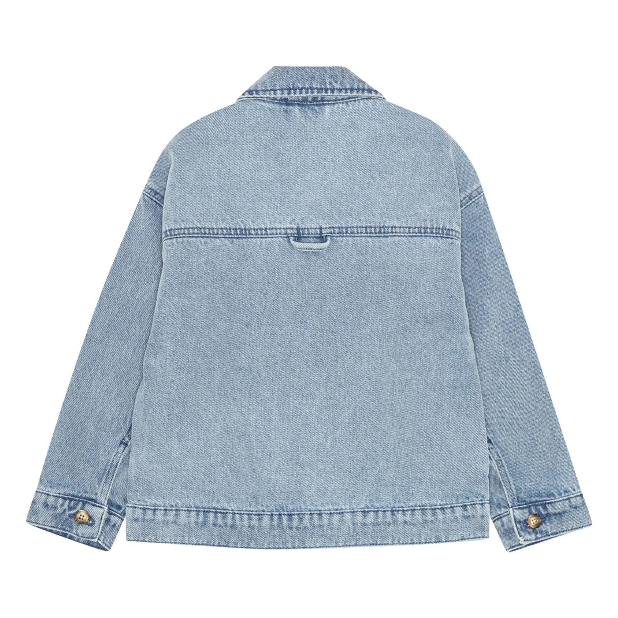 brunobruno nation - Chaqueta de algodón orgánico Denim Lou | Azul claro