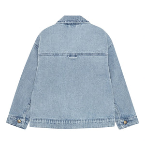 brunobruno nation - Chaqueta de algodón orgánico Denim Lou | Azul claro