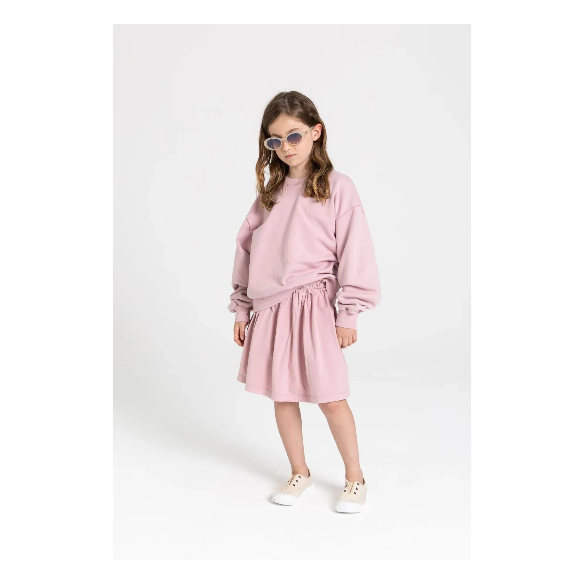 Smallable Kid - Falda Flow de Algodón Orgánico | Rosa Viejo