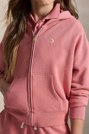 Sudadera con capucha de algodón con cremallera Polo Ralph Lauren para niños