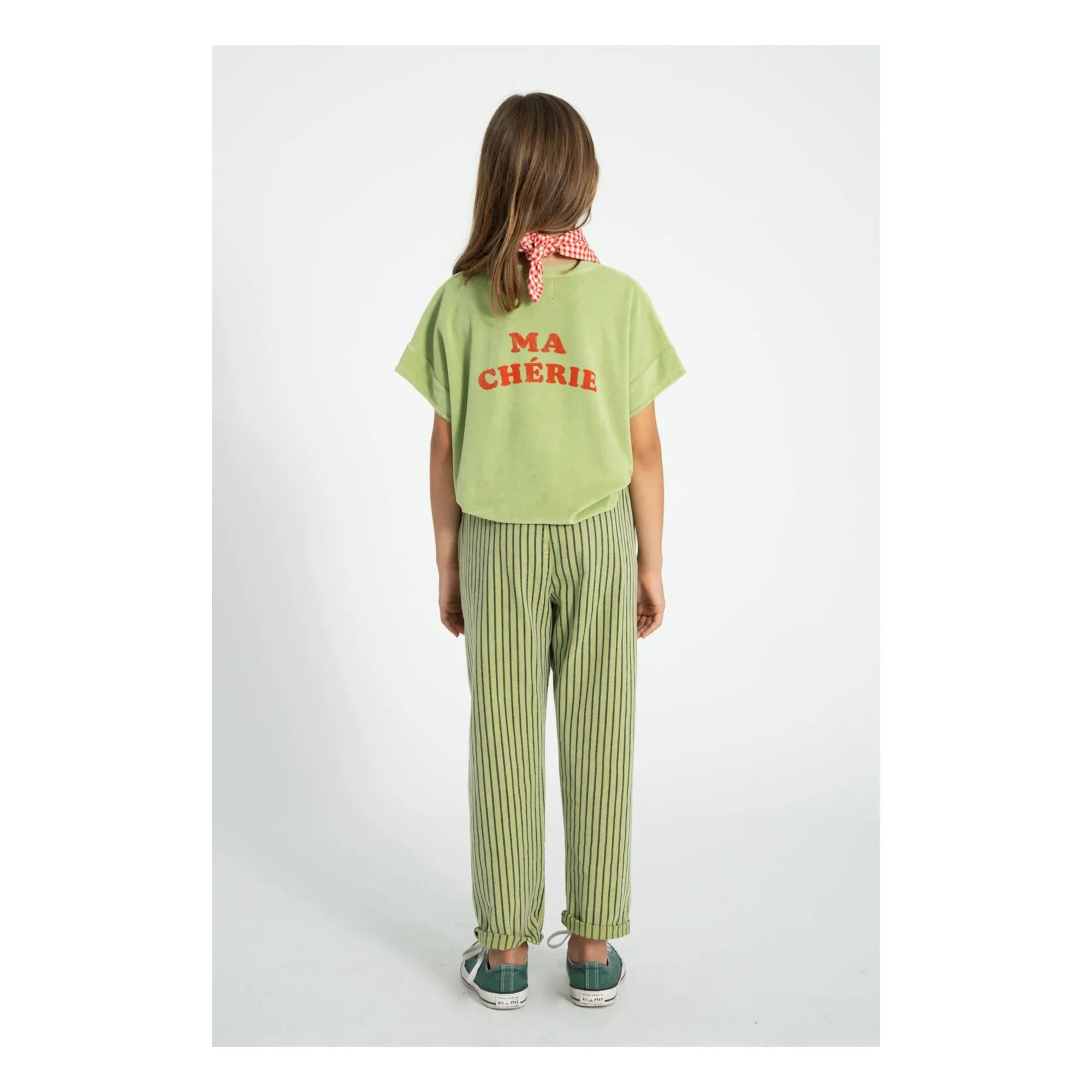 Piupiuchick - Camiseta Esponja de Algodón Orgánico Ma Chérie | Verde Oliva