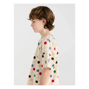 True Artist - Camiseta de algodón orgánico Circles | Beige