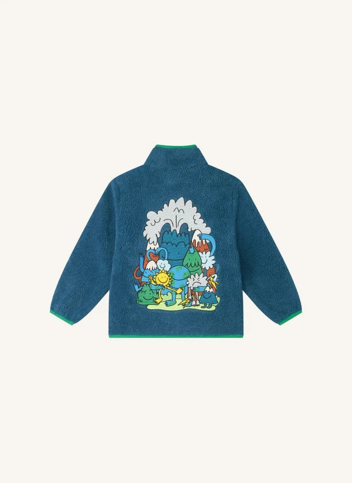 Stella McCartney Kids - Earth Sherpa Chaqueta | Azul