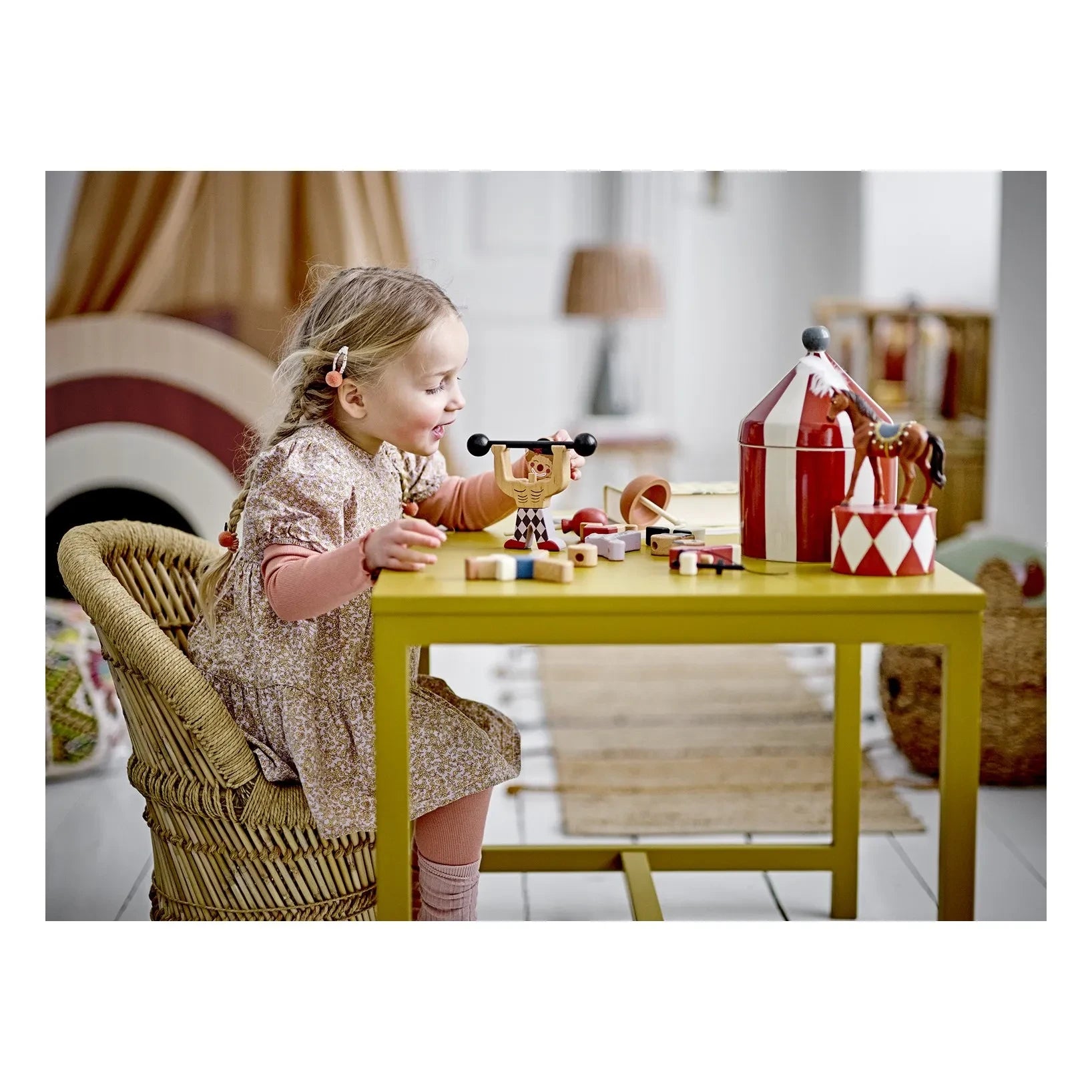 Bloomingville Mini - Flor Horse Süsleme | Kırmızı