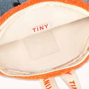 Tinycottons - Mochila con forma de osito de peluche azul
