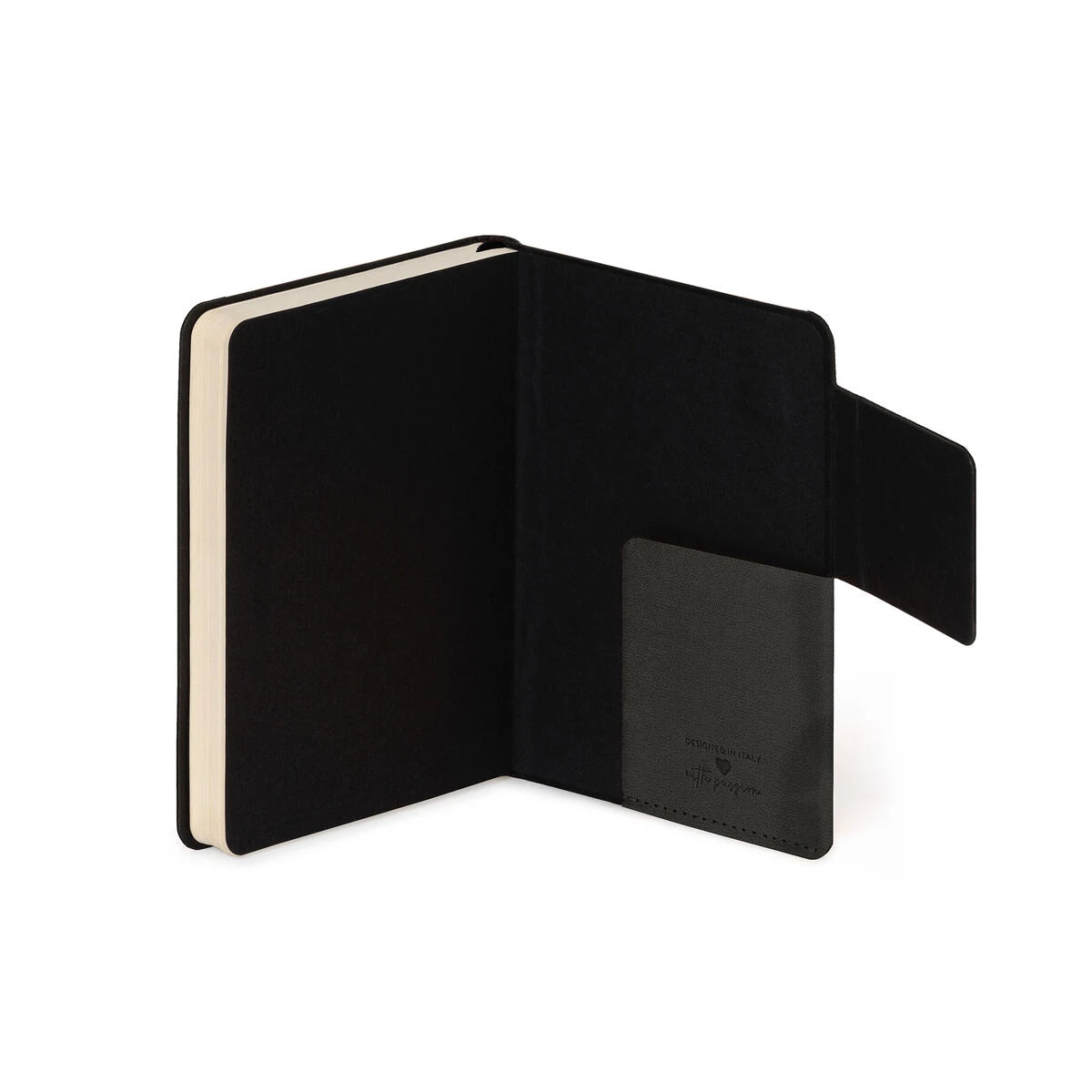 Legami - Cuaderno Rayado con Funda Suave Monocromática - Black Suit - My Defter