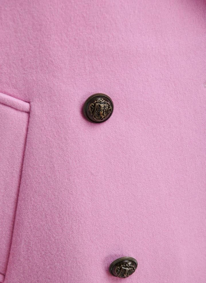 Essentiel Antwerp - Oversized Böbrek Kaban | Pembe