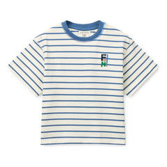 Liewood - Camiseta Tyler de algodón orgánico a rayas | Azul