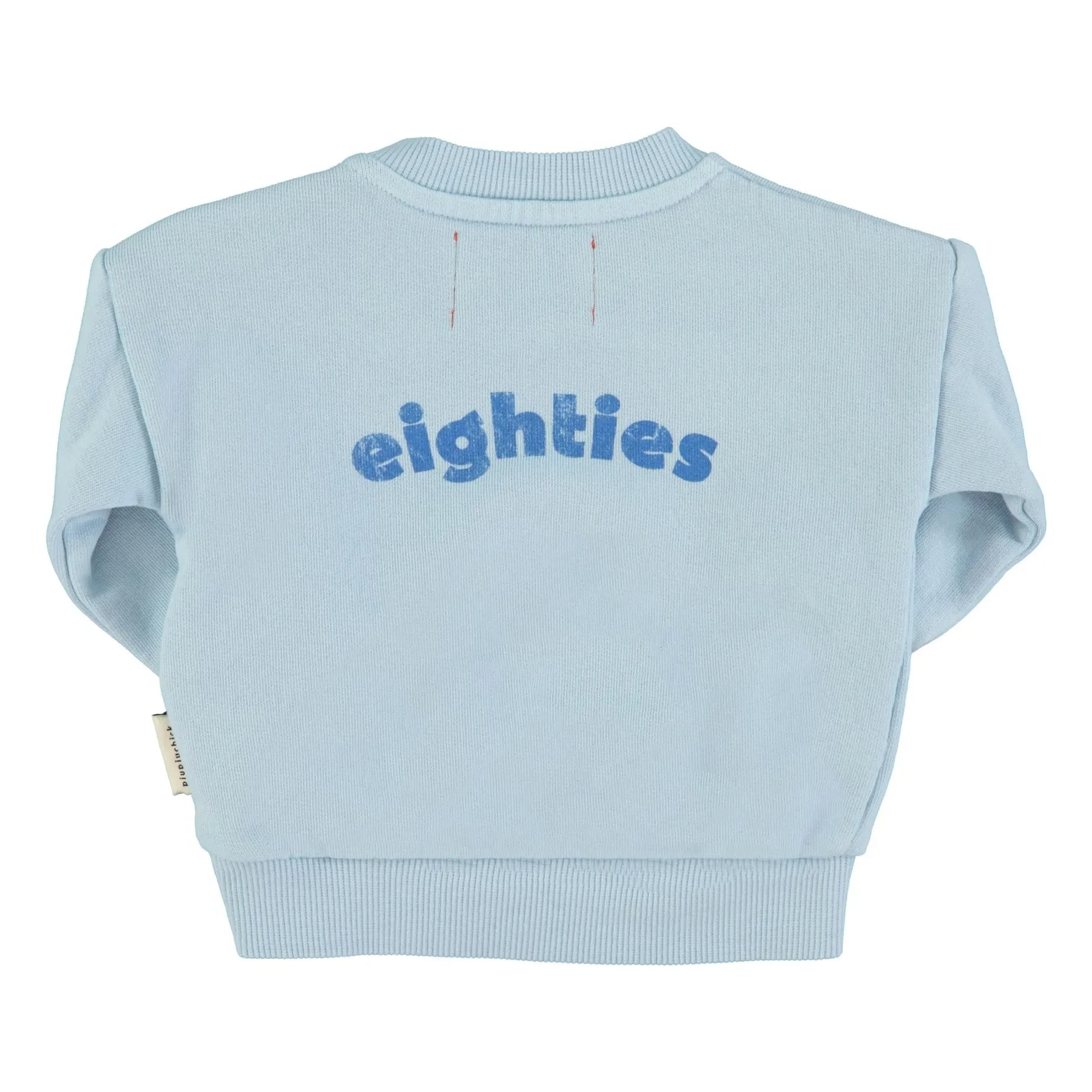 Piupiuchick - Sudadera de algodón orgánico Eighties | Azul claro