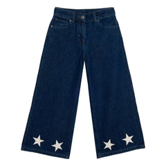 Stella McCartney Kids - Jeans Etoiles | Azul Oscuro