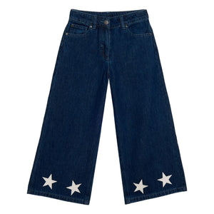 Stella McCartney Kids - Jeans Etoiles | Azul Oscuro
