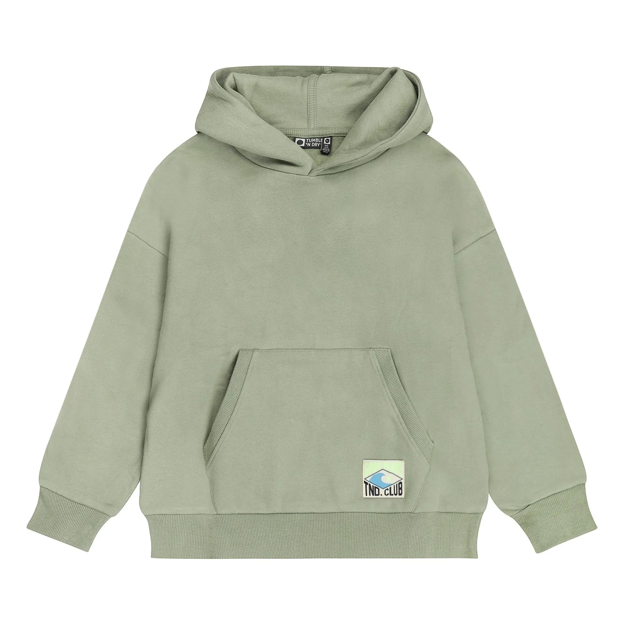 Tumble N'Dry - Sudadera con capucha de algodón orgánico salado | Caqui claro