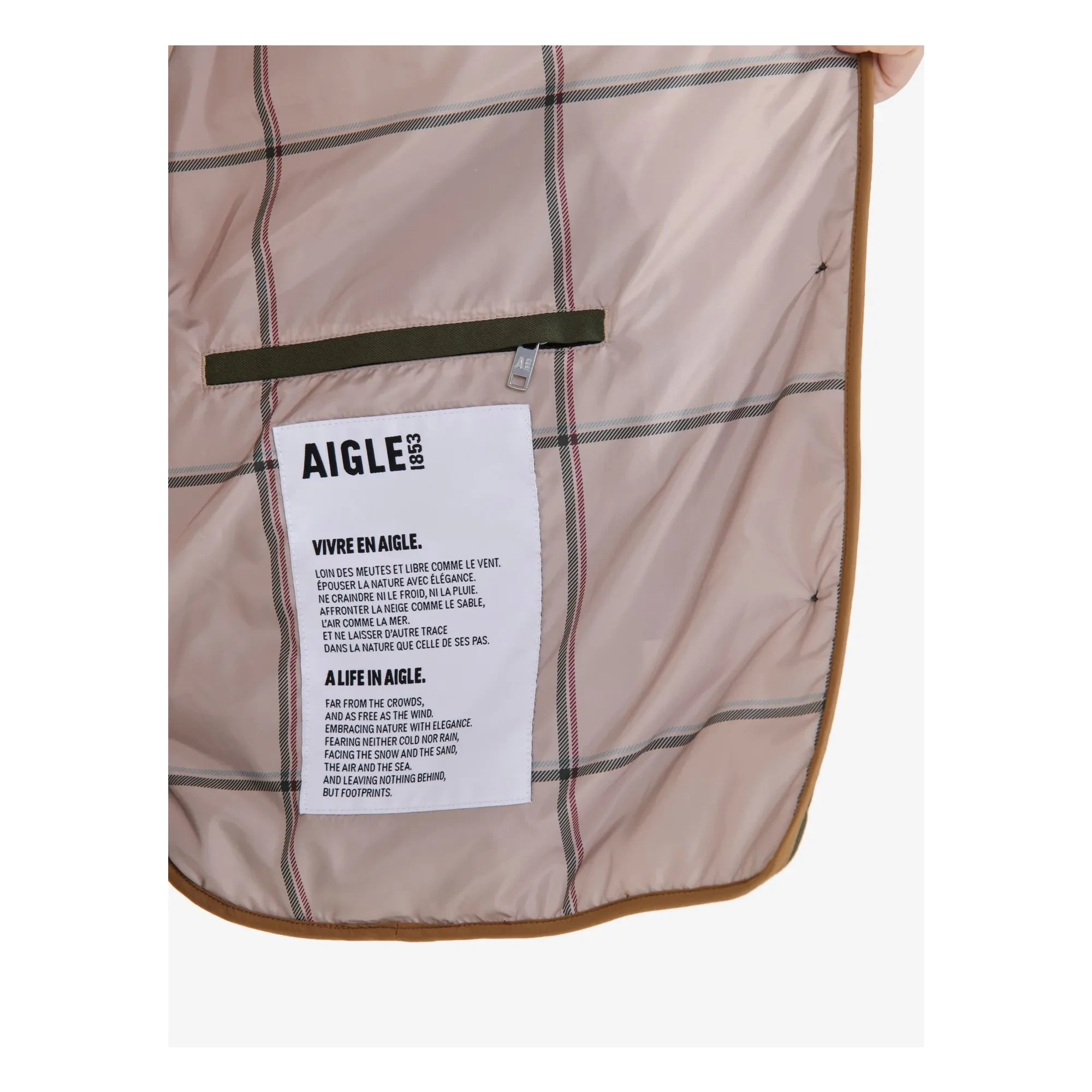 Aigle - Chaqueta acolchada repelente al agua de fibras recicladas | Caqui