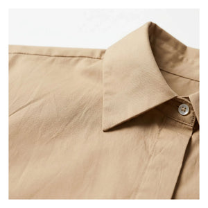 Smallable Mujer - Camisa Crop Bella | Marrón helado