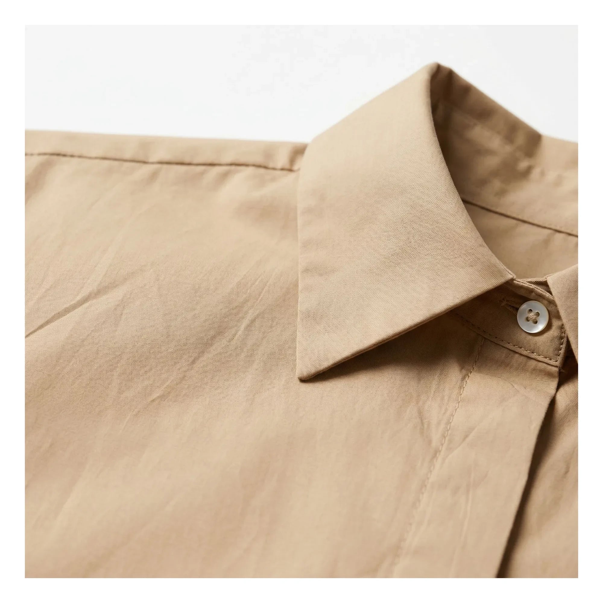 Smallable Mujer - Camisa Crop Bella | Marrón helado