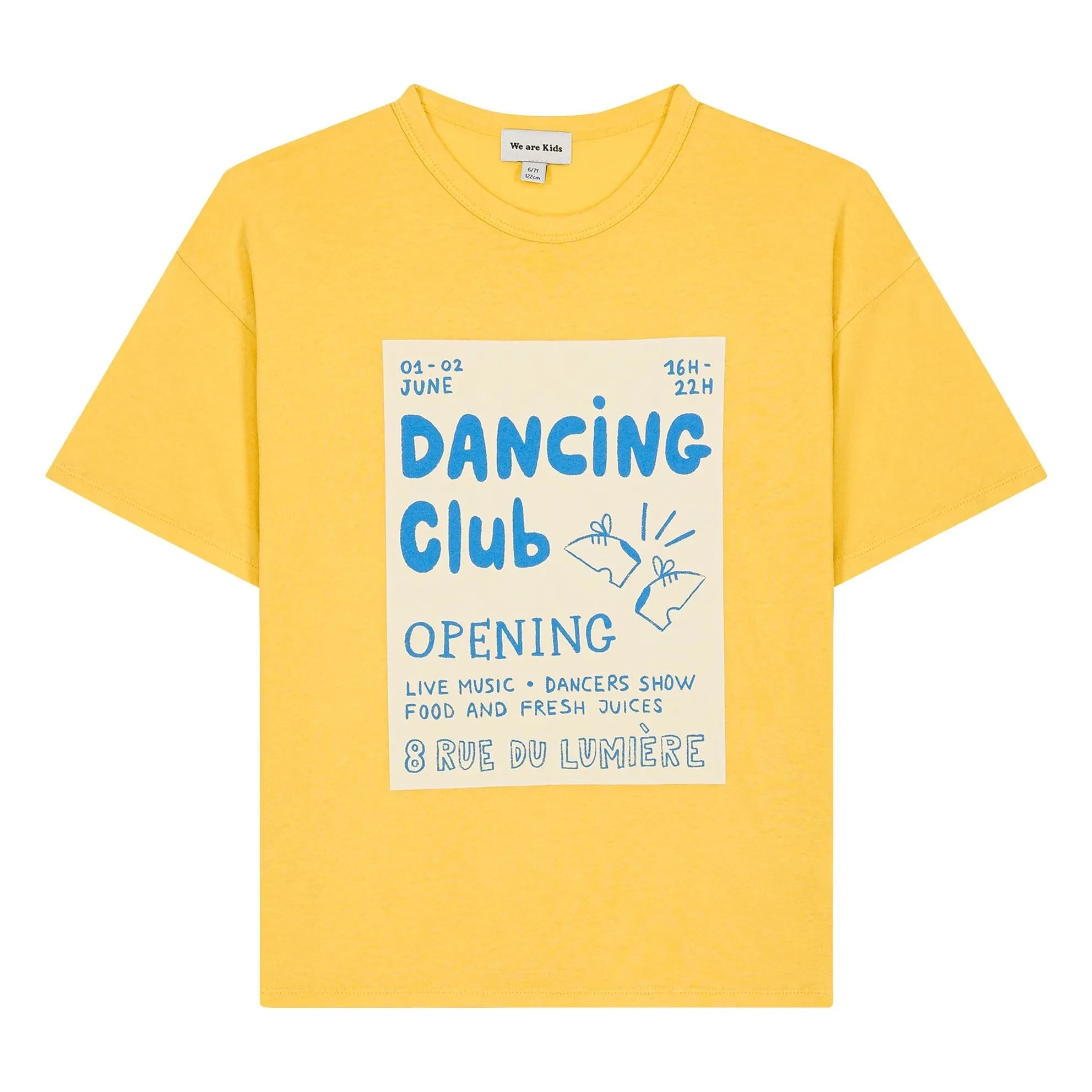 We Are Kids - Camiseta Dylan Dancing Club Algodón orgánico | Amarillo
