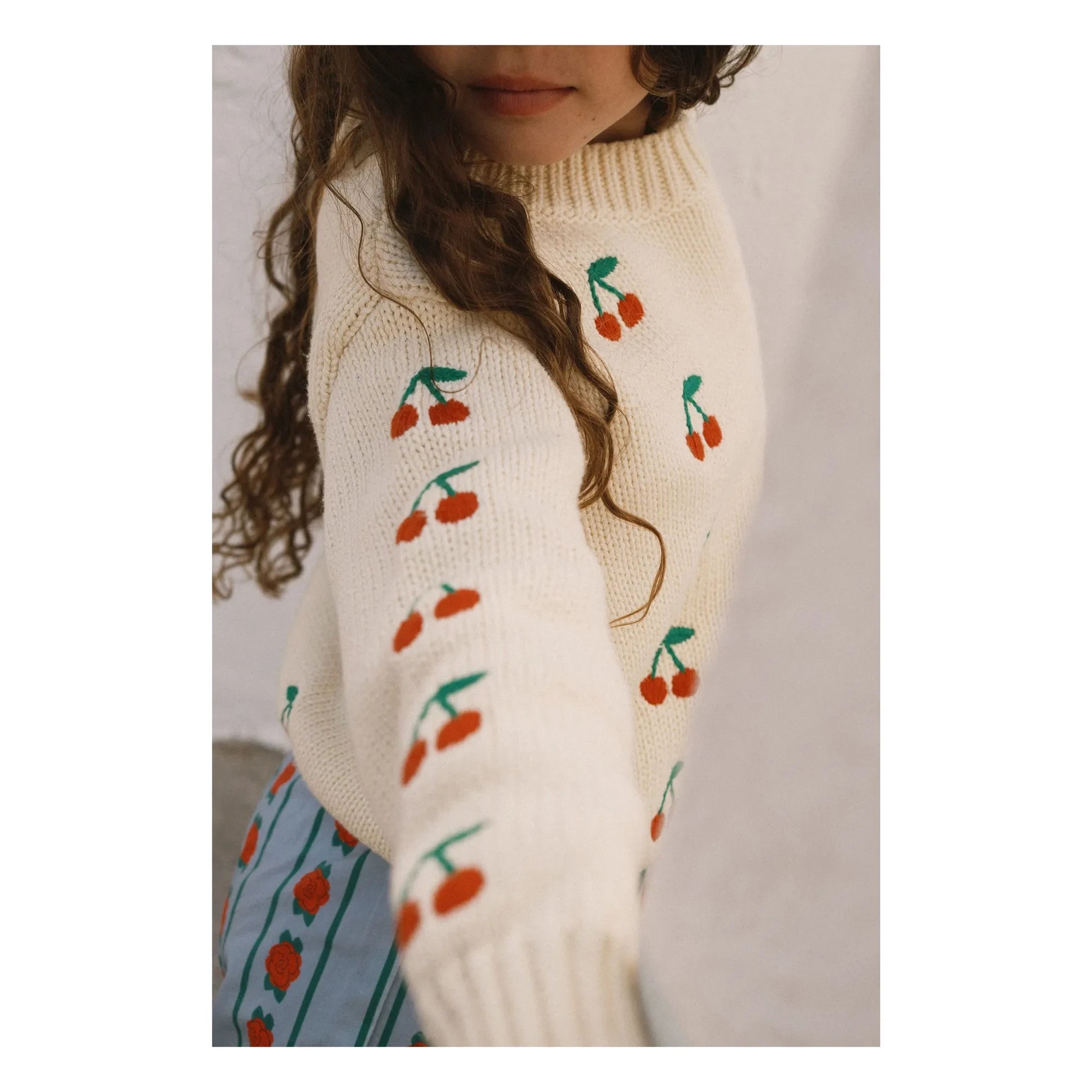 Tinycottons - Jersey Cereza | Amarillo pálido