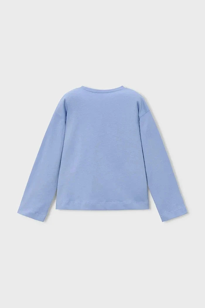 Blusa de manga larga de algodón para niños Mayoral