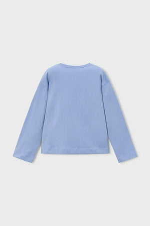 Blusa de manga larga de algodón para niños Mayoral