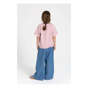 Smallable Kid - Camiseta Liv Algodón orgánico | Rosa empolvado