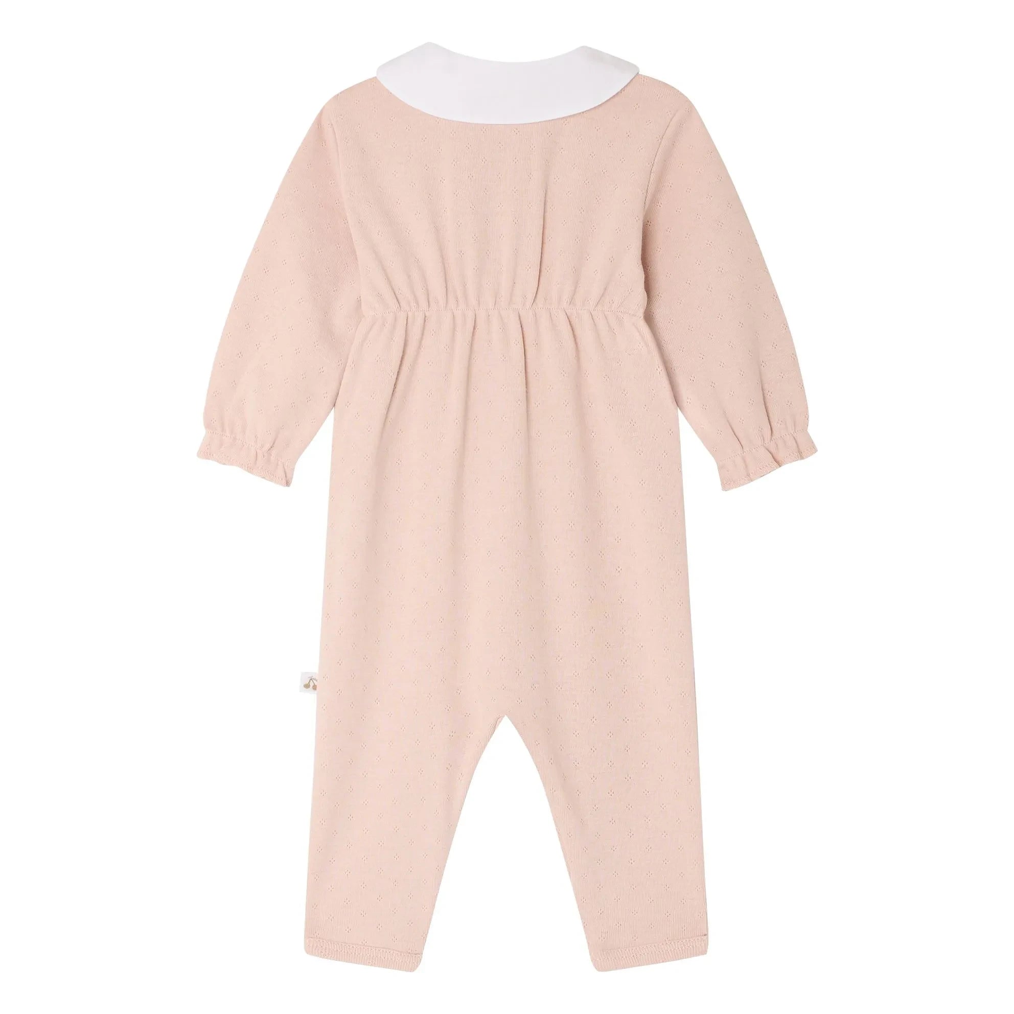 Bonpoint - Pijama Cayla de algodón orgánico con cuello Peter Pan | Melocotón