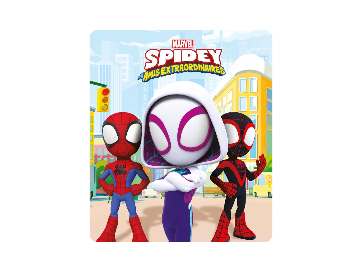 Tonies - Ghost-Spider en Francés - Marvel Spider-Man y sus Amigos Increíbles