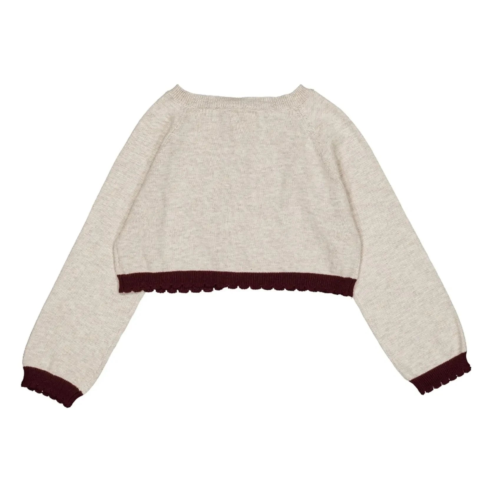 Cárdigan bolero Loir - Chiné | Beige