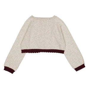 Cárdigan bolero Loir - Chiné | Beige