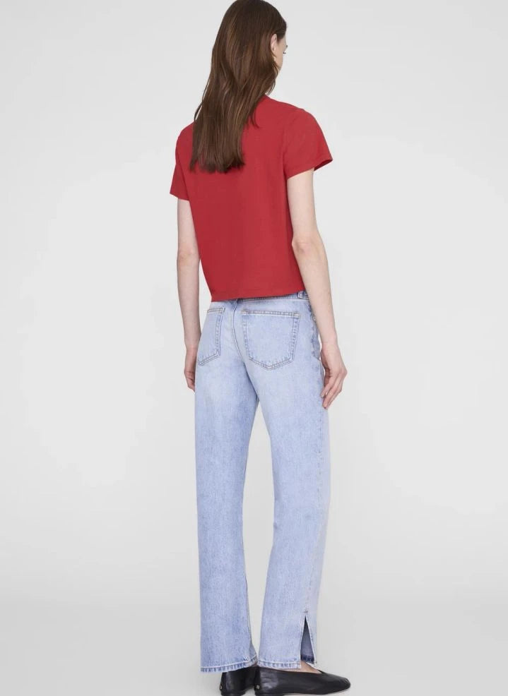 Anine Bing - Shelley Camiseta de algodón | Rojo