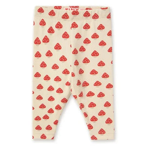 Tinycottons - Leggings de corcho acanalados de algodón orgánico | Crudo
