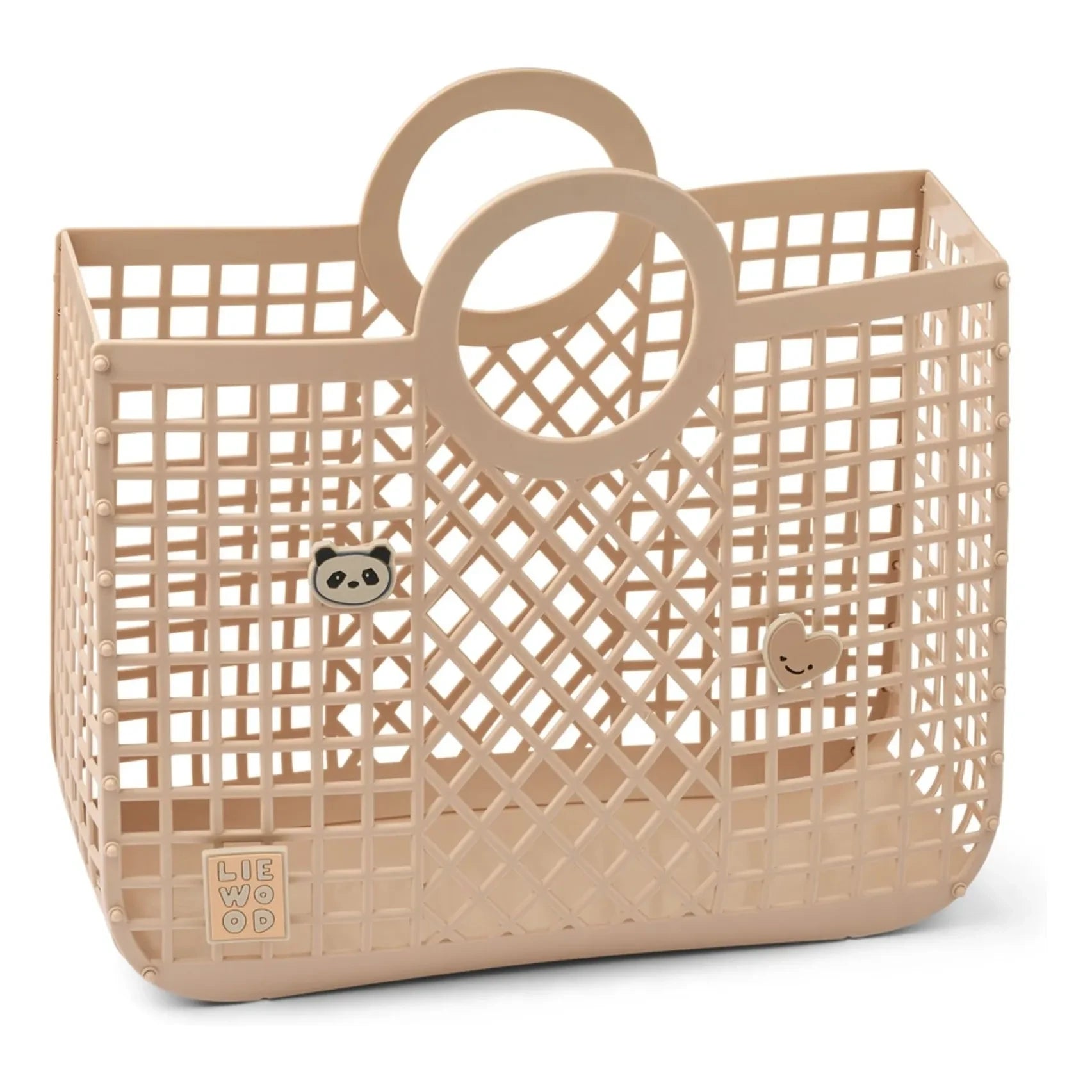 Liewood - Cesta Bloom Charms Fibras recicladas | Rosa