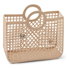 Liewood - Cesta Bloom Charms Fibras recicladas | Rosa
