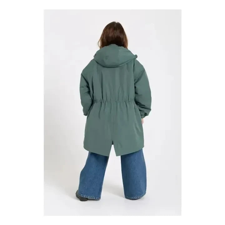 Finger in the nose - Parka Fox con forro de fibra reciclada | Verde azulado