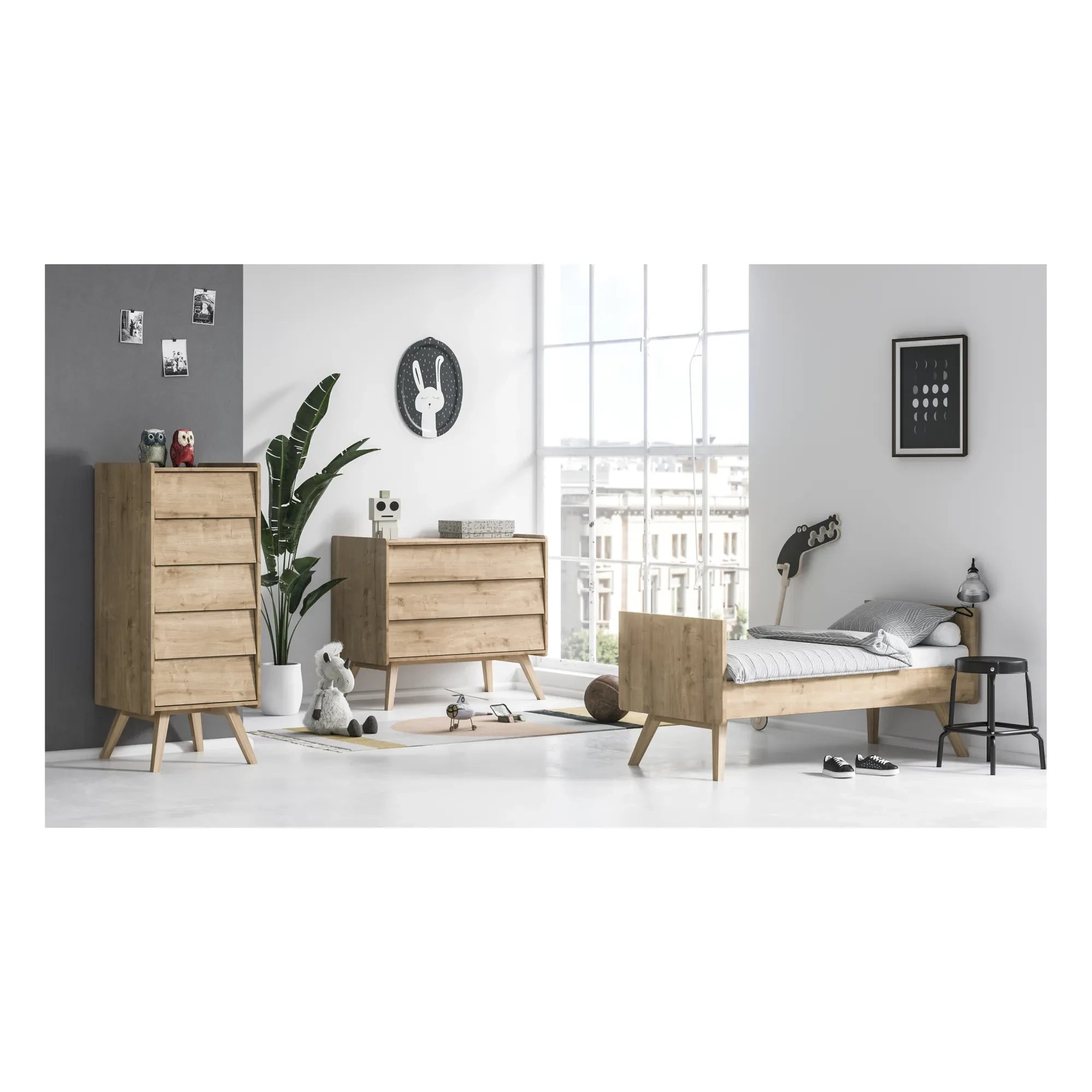 VOX - Cómoda de madera vintage | Roble